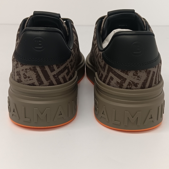 Balmain Men's Monogram Jacquard B-Court Low Top Sneakers - Picture 12 of 16